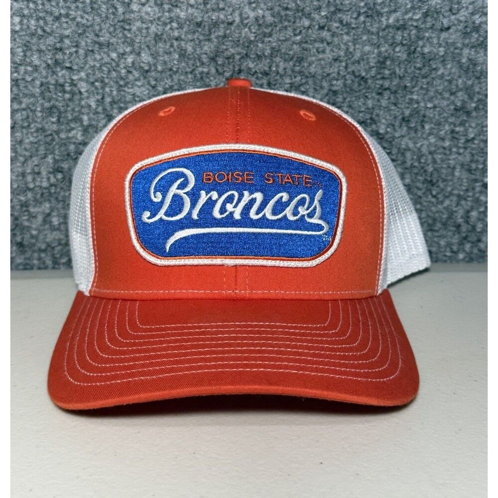 Boise State University Broncos Snapback Hat Trucker Cap Hat Orange Adult OSFM‎